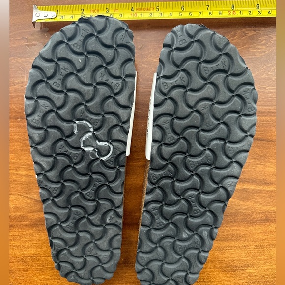 Used, Birkenstock Madrid sandals - glossy white, 37 narrow - Picture 3 of 7